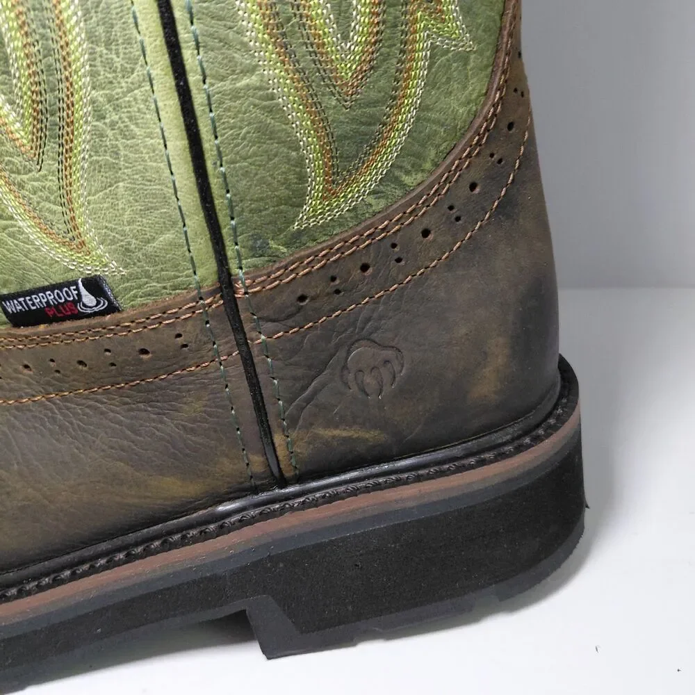 WOLVERINE Rancher Met Steel Toe Leather Cowboy Work Boots Men's Sz 8M